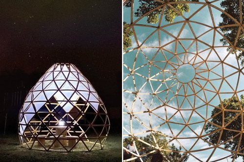 Этот DIY Kit позволяет вам построить свой собственный гигантский купол с бамбуком!